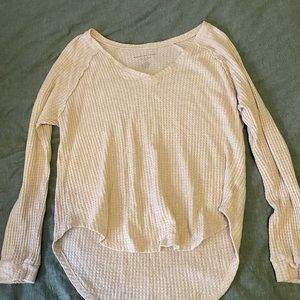 American Eagle Soft and Sexy waffle knit long sleeve